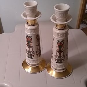Lenox candlesticks  LIDO pattern from the 70s